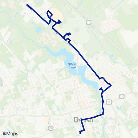 DART First State Dover Mall map