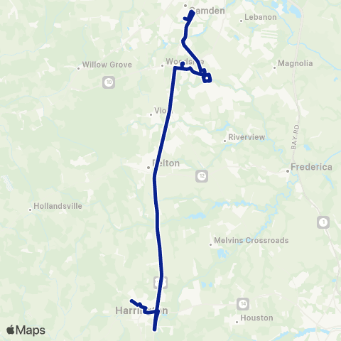 DART First State Harrington - Dover map