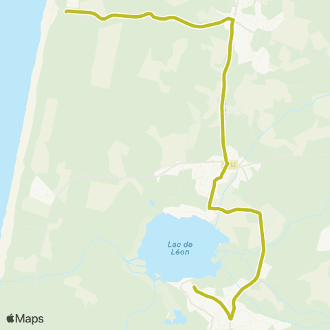 DIGO Léon Lac - Saint Girons Plage map