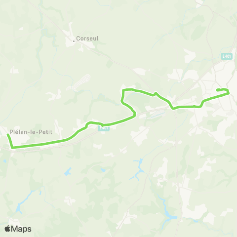 Dinamo Plélan-le-Petit - Dinan map