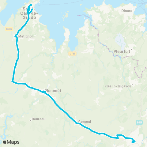 Dinamo Saint-Cast-le-Guildo - Dinan map