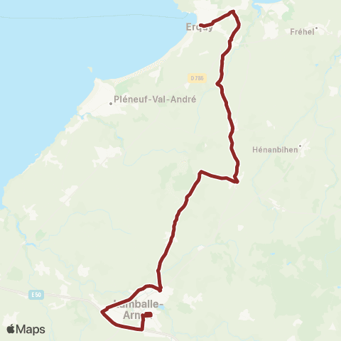 Distribus Lamballe-Armor - Erquy map