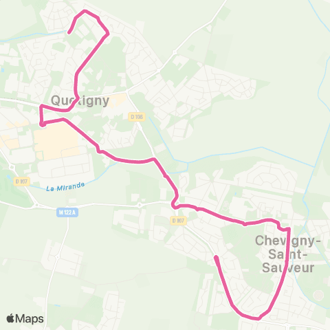 Divia Quetigny Europe - Chevigny map