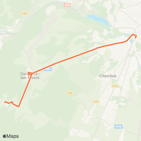 Divia Flavignerot - Monge Cigv map