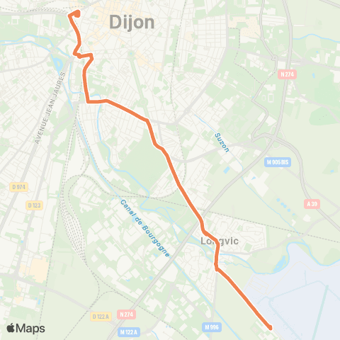 Divia Gare SNCF - Ec. de Gendarmerie map