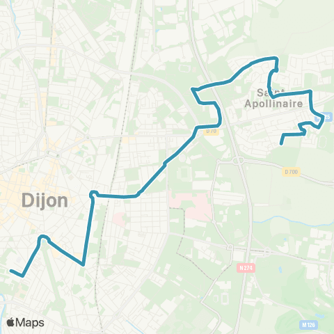 Divia St-Apo Pré Thomas - l. le Castel map