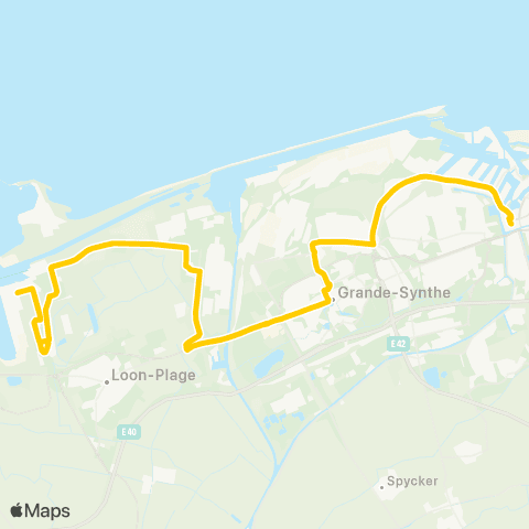 DK’BUS Gde Synthe Puythouck - Coudekerque-Branche Village map