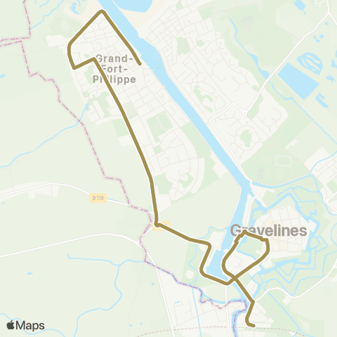 DK’BUS Grand-Fort-Philippe - Gravelines - Petit-Fort-Philippe map