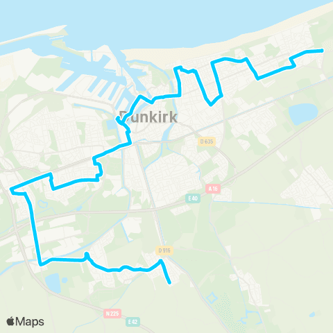 DK’BUS Cappelle-la-Gde Croizat - Téteghem Vandermeersch map