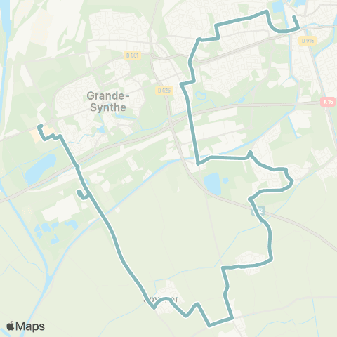 DK’BUS Grande-Synthe Puythouck - Dunkerque Gare map