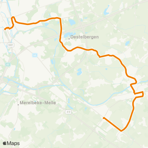 De Lijn Gent - Dampoort - Destelbergen - Wetteren - Kwatrecht map