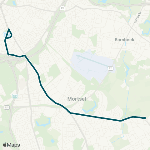 De Lijn Trampendel map