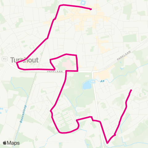 De Lijn Markt - Den Brand - Markt map
