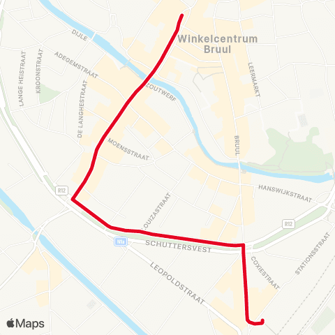 De Lijn Station - Grote Markt map