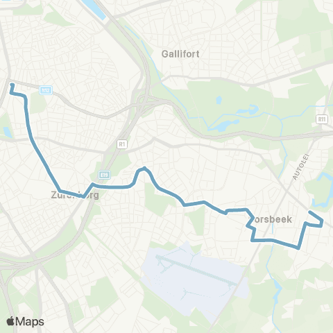 De Lijn Rooseveltplaats - Berchem - Borsbeek map