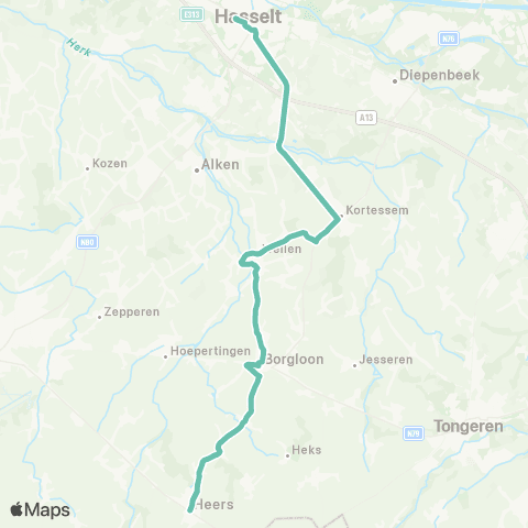 De Lijn Hasselt - Heers map