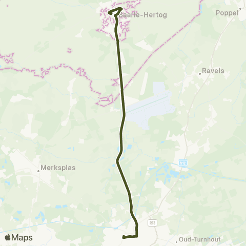 De Lijn Turnhout - Baarle map