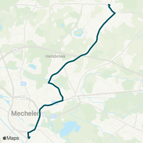 De Lijn Mechelen - Nekkerspoel - Sint-Katelijne-Waver map