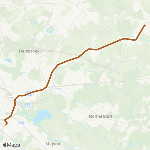 De Lijn Mechelen - Nekkerspoel - Onze-Lieve-Vrouw-Waver map