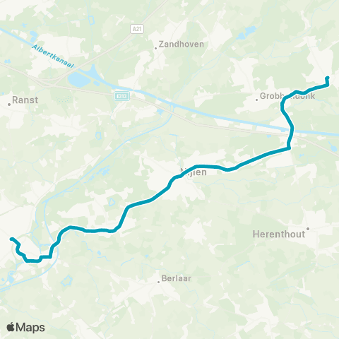 De Lijn Lier - Nijlen - Grobbendonk - Vorselaar map
