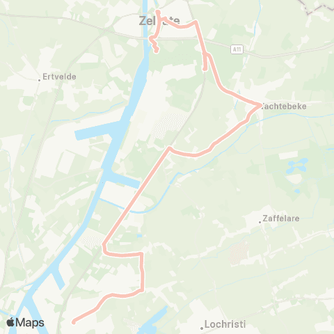 De Lijn Oostakker - Desteldonk - Wachtebeke - Zelzate map