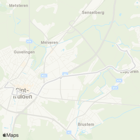 De Lijn Sint-Truiden - Zepperen map