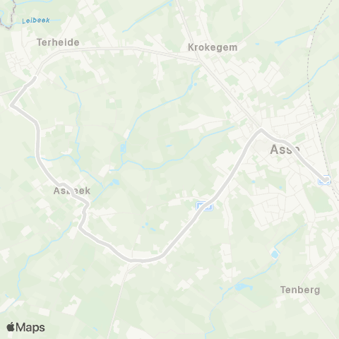 De Lijn Asse - Asbeek - Asse Terheide map