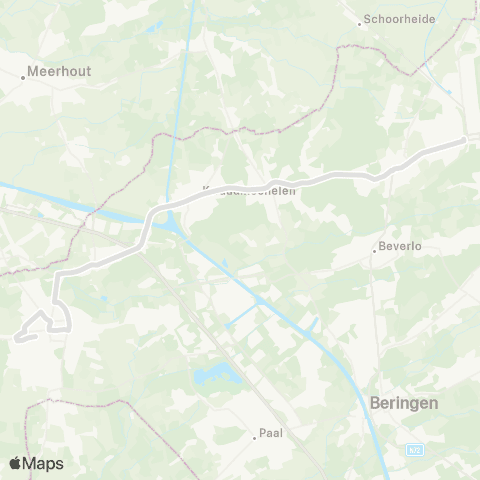 De Lijn Leopoldsburg - Tessenderlo map