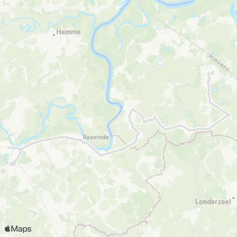 De Lijn Dendermonde - Sint-Amands - Lippelo - Puurs - Boom map