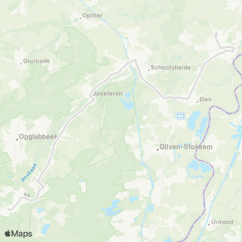 De Lijn As - Maaseik map