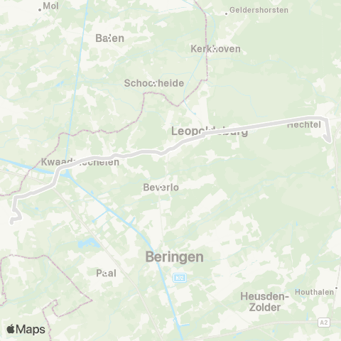 De Lijn Tessenderlo - Hechtel map