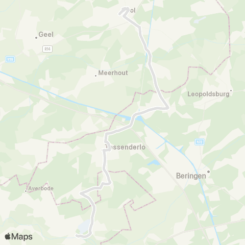 De Lijn Diest - Mol map