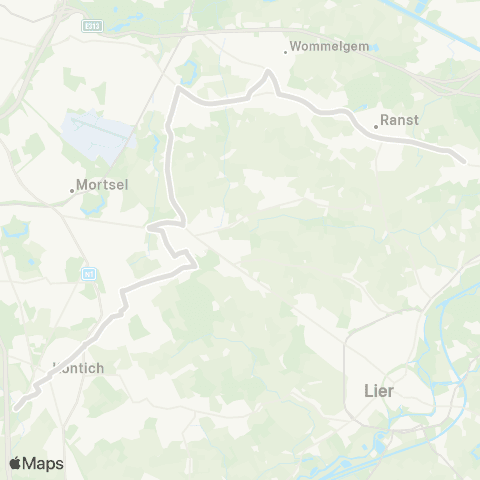 De Lijn Broechem - Boechout - Hove - Kontich scholen map