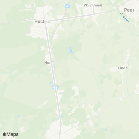 De Lijn Helchteren - Wijchmaal map