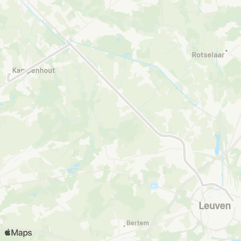 De Lijn Kampenhout - Leuven map