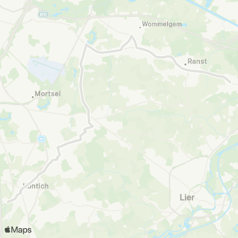 De Lijn Broechem - Boechout - Hove - Kontich scholen map