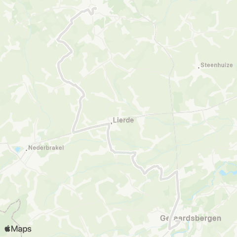 De Lijn Geraardsbergen - Lierde - Zottegem map