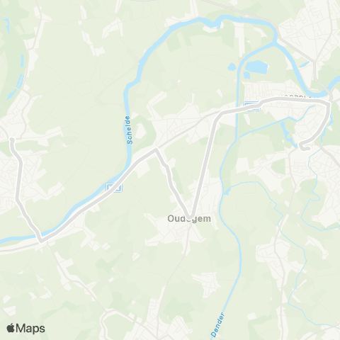 De Lijn Berlare - Schoonaarde - Dendermonde map