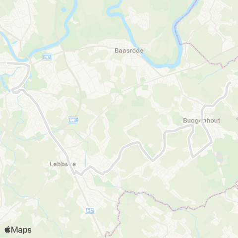 De Lijn Dendermonde - Lebbeke - Buggenhout - Opdorp map