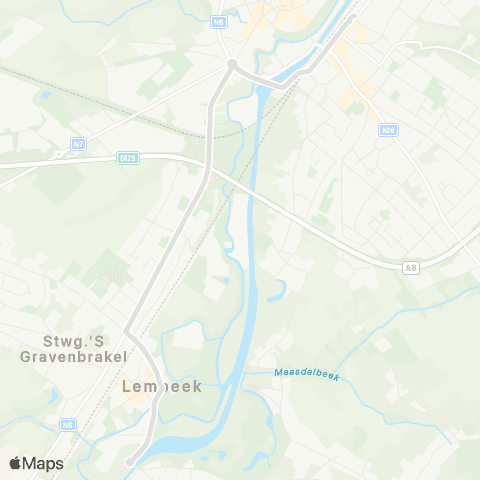 De Lijn Halle - Lembeek Sancta Maria map