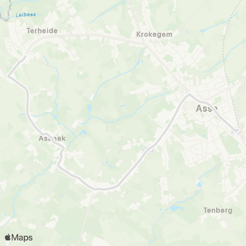 De Lijn Asse - Asbeek - Asse Terheide map