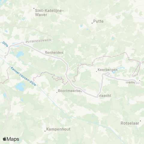 De Lijn Mechelen - Rijmenam - Haacht - Tremelo map