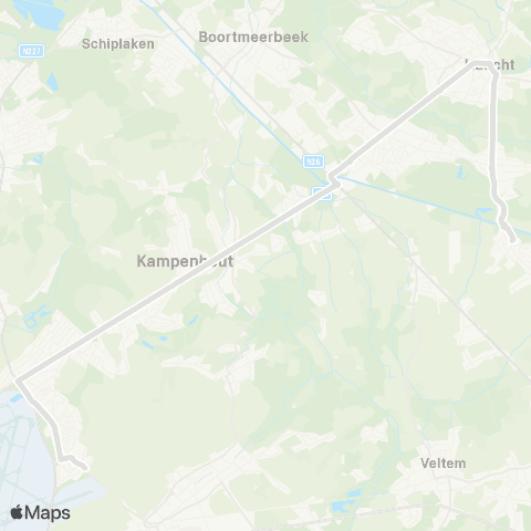 De Lijn Steenokeerzeel - Haacht - Tildonk map