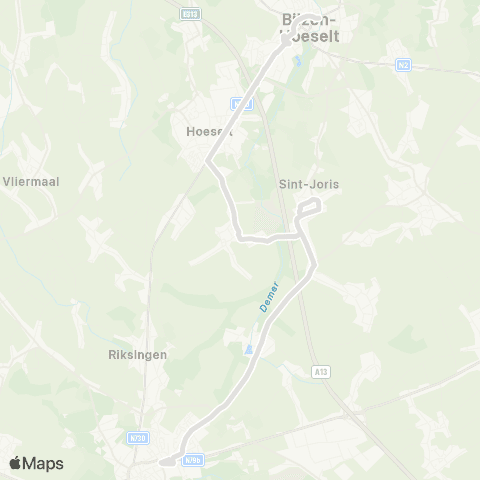 De Lijn Tongeren - Bilzen map