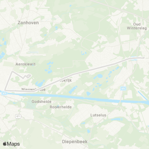 De Lijn Genk - Kiewit BEWEL map