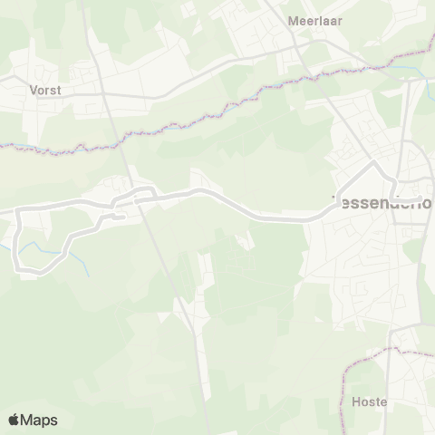 De Lijn Schoot - Tessenderlo map