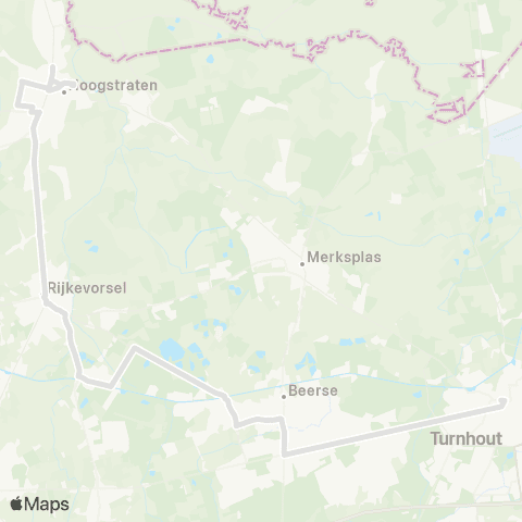 De Lijn Turnhout - Beerse - Rijkevorsel - Hoogstraten map