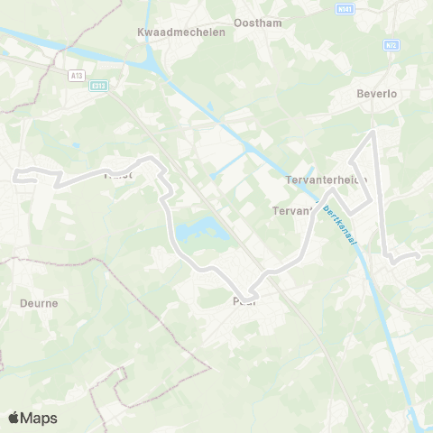 De Lijn Tessenderlo - Beringen map