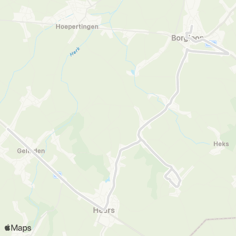 De Lijn Engelmanshoven - Borgloon map