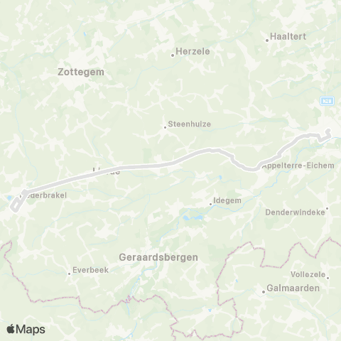 De Lijn Brakel - Lierde - Ophasselt - Voorde - Ninove map